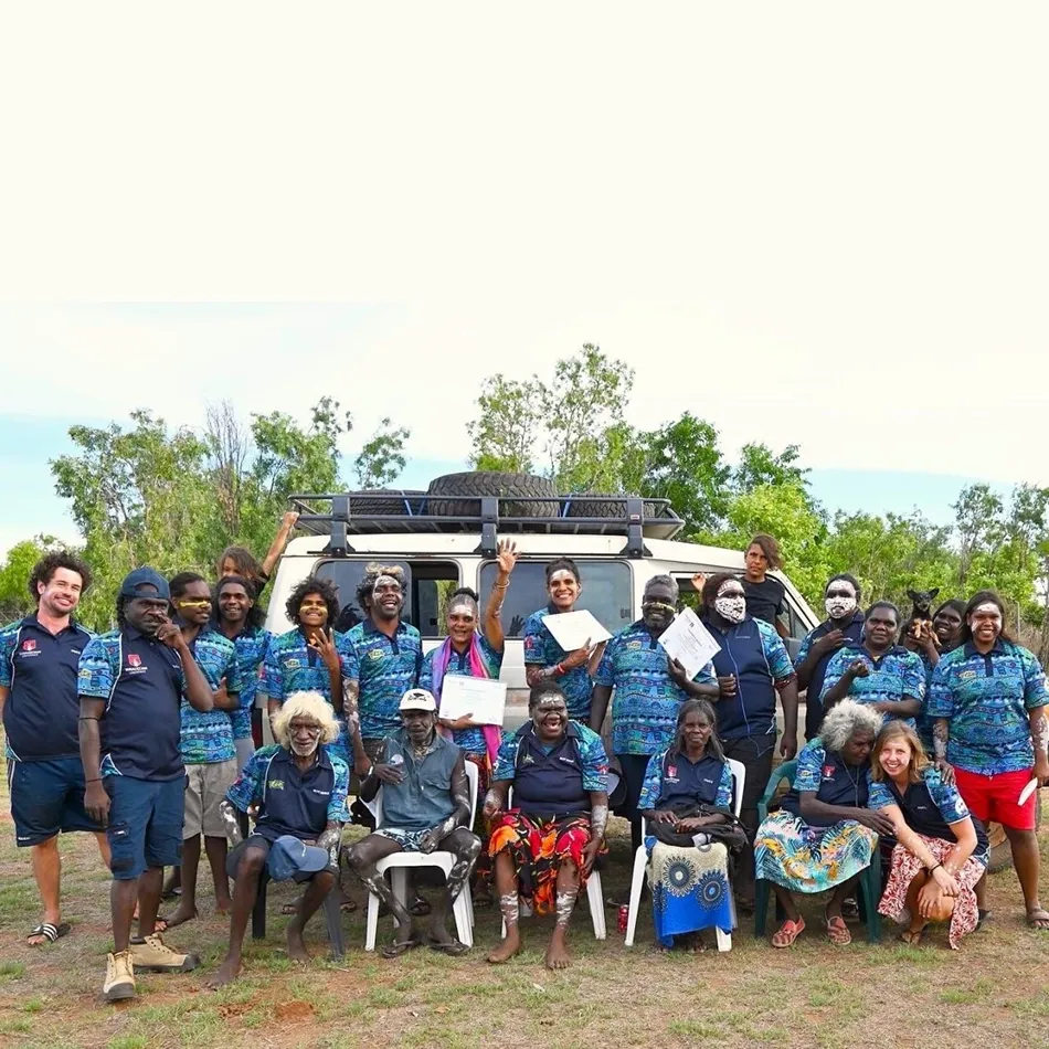 Students and teachers from the Wuyagiba Study Hub